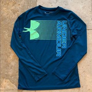 Boys Under Armour long sleeve heatgear shirt